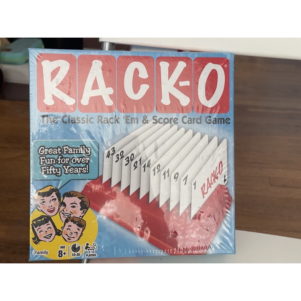 Winning Moves RACK-O, Retro package Card Game- New and Sealed